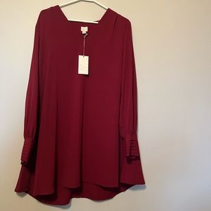 Maroon long sleeve dress Never Worn